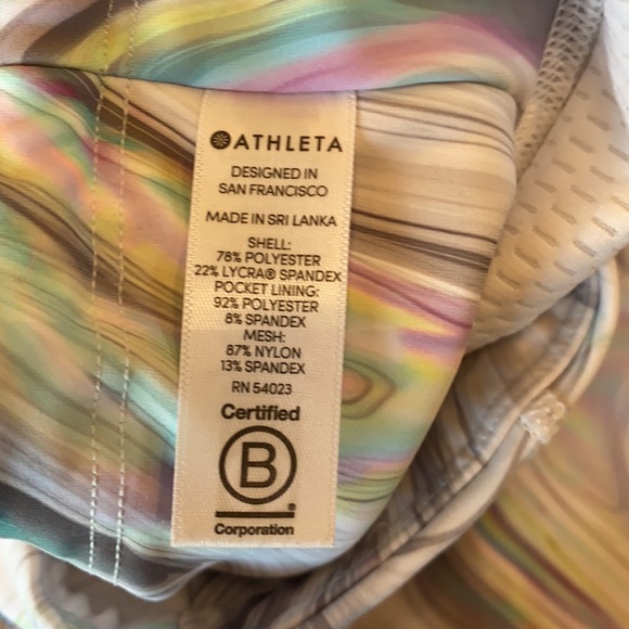 Athleta Contender opal capri crop leggings. Large Tall  Hard to Find - Picture 6 of 15